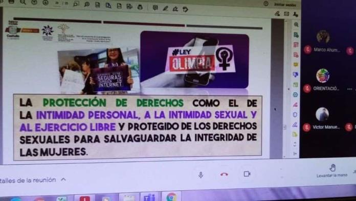 BRINDA CENTRO DE JUSTICIA PARA LAS MUJERES DE COAHUILA PLÁTICA SOBRE VIOLENCIA DIGITAL BRINDA CENTRO DE JUSTICIA PARA LAS MUJERES DE COAHUILA PLÁTICA SOBRE VIOLENCIA DIGITAL