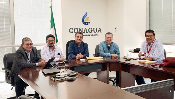 Alcalde de Frontera Roberto Piña se reúne con CONAGUA