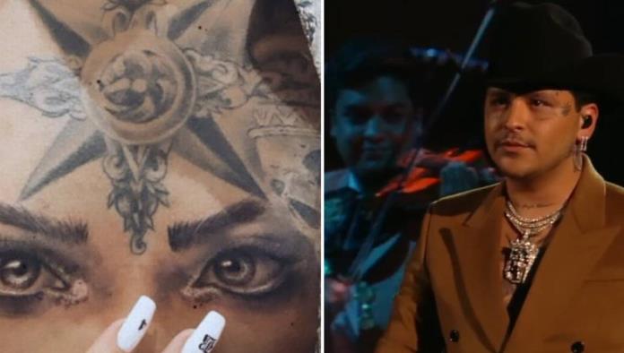 Nodal revela que hizo con el tatuaje de los ojos de Belinda