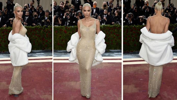 ¡Espectacular!, Kim Kardashian luce vestido que era de Marilyn Monroe