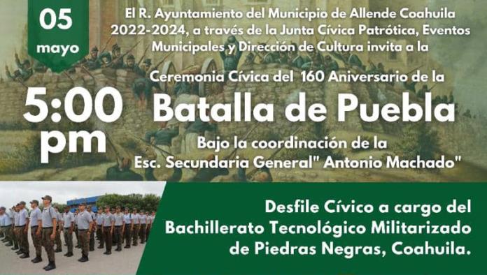 Invita Pepe Díaz al desfile cívico militar del 5 de mayo