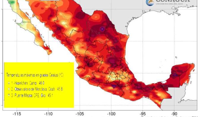 Monclova, segunda ciudad más caliente de México; registró casí 46 grados: CNA