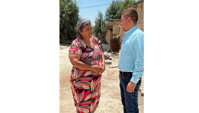 San Buenaventura: Visita Hugo a familias del campo