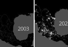 Muestran en mapa cómo se ven los 100 mil desaparecidos en México