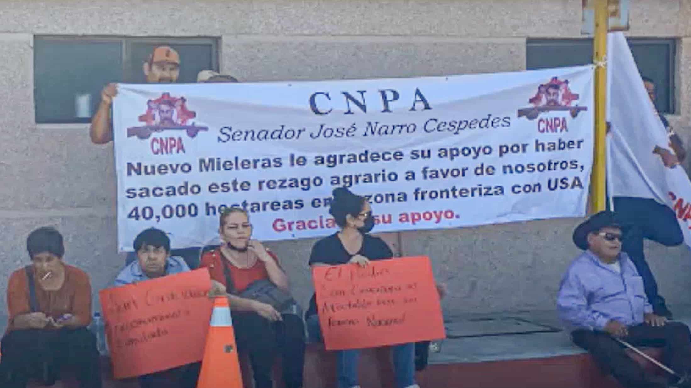 Reclama terrenos &acute;Nuevo Mieleras&acute;