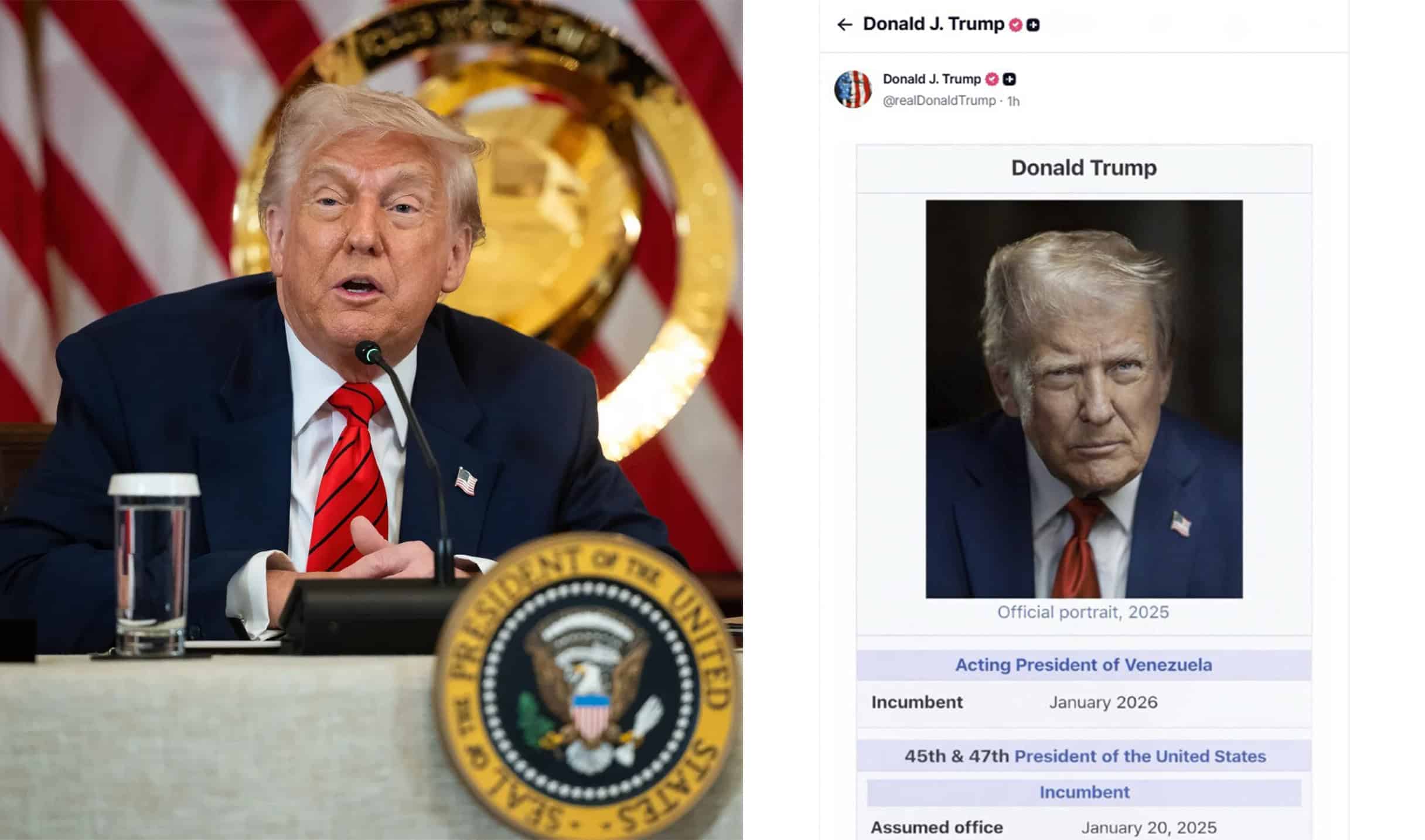 Trump se autoproclama presidente interino de Venezuela