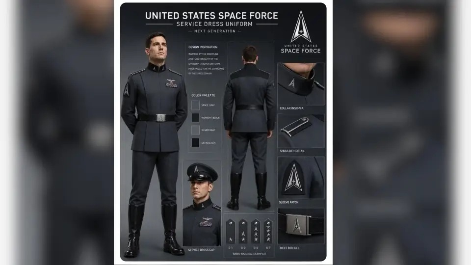 Donald Trump presenta nuevo uniforme para la Fuerza Espacial