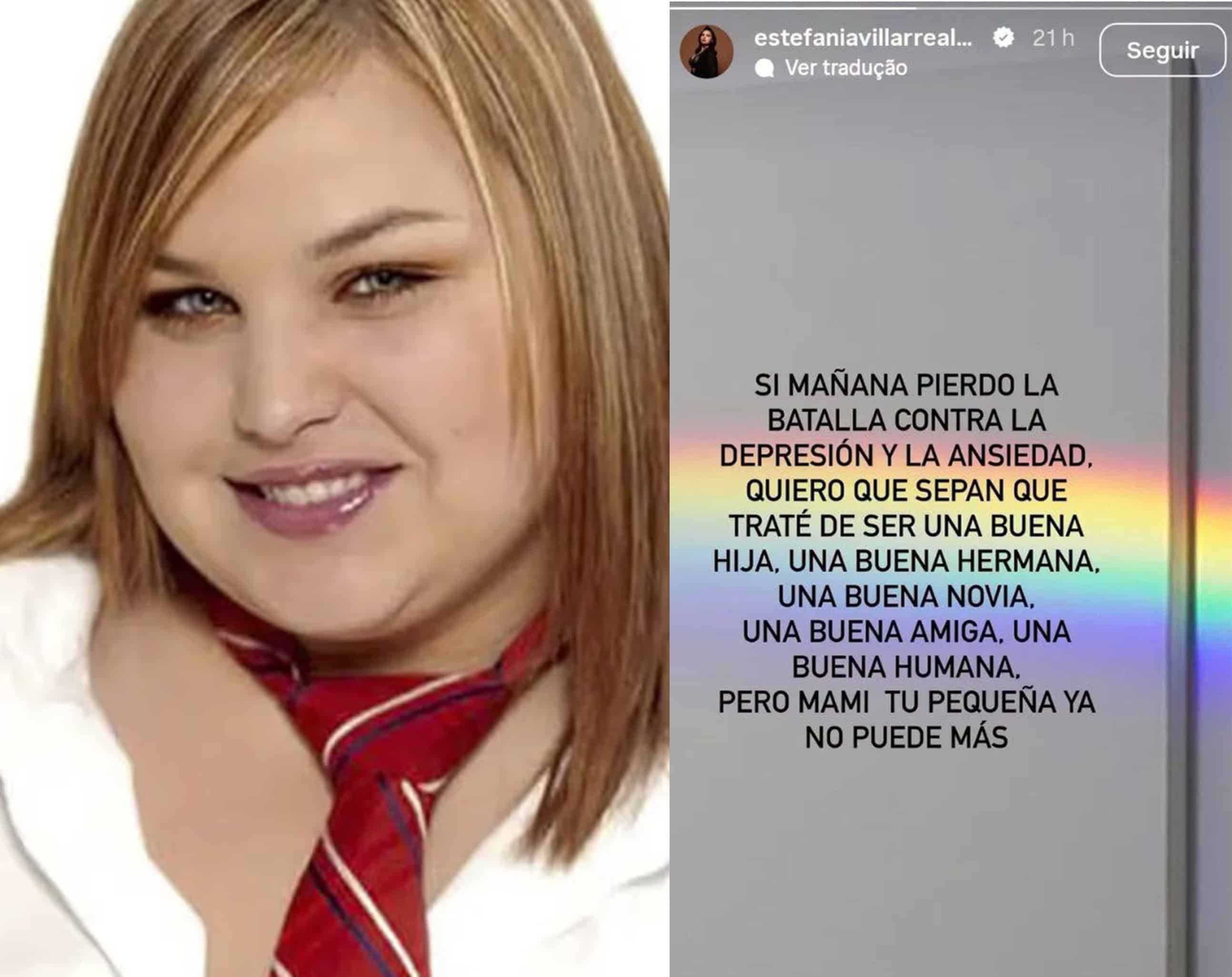 Estefan&iacute;a Villarreal genera preocupaci&oacute;n con mensaje sobre depresi&oacute;n y ansiedad