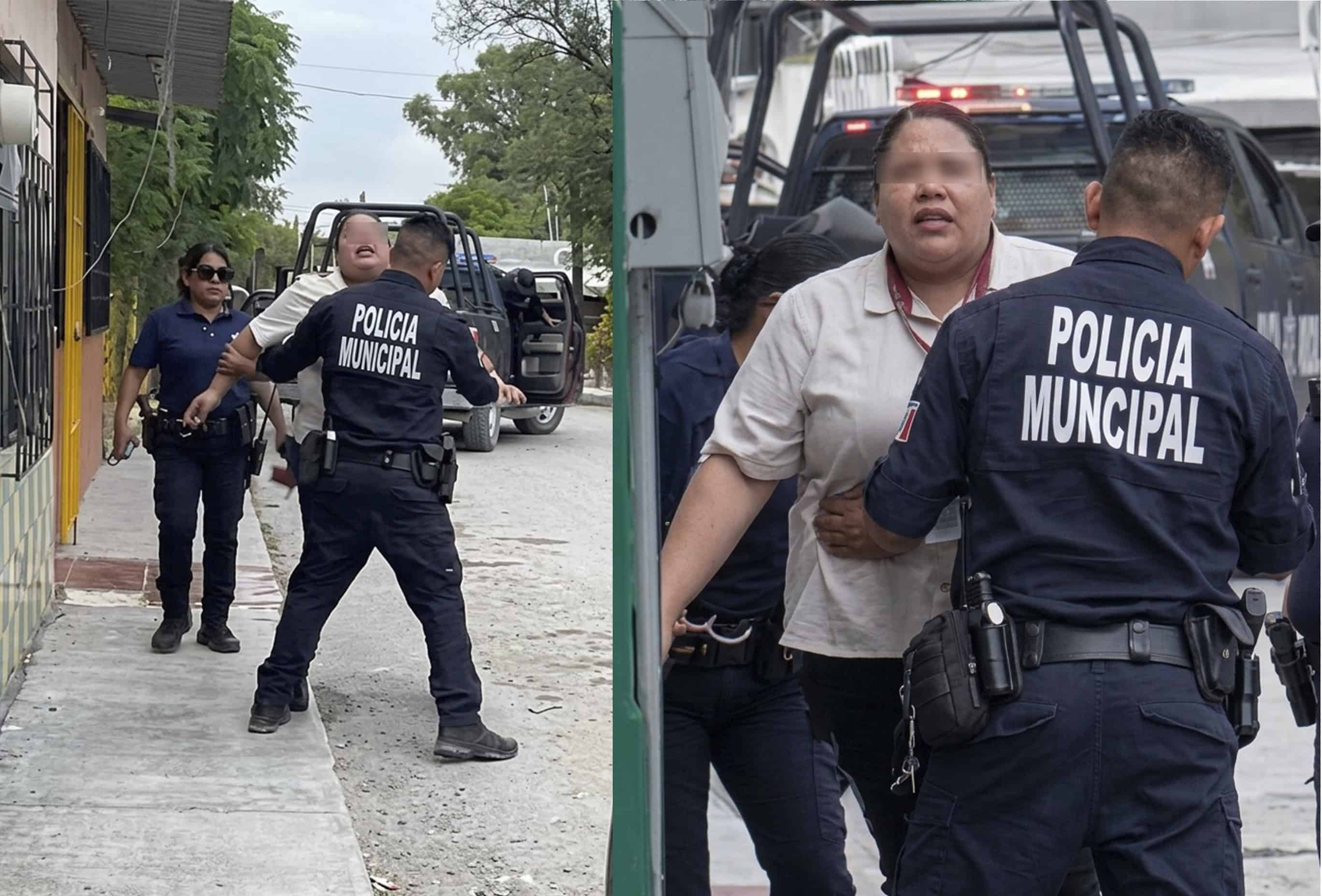 Detienen a trabajadora de Elektra tras altercado con polic&iacute;as en Nava