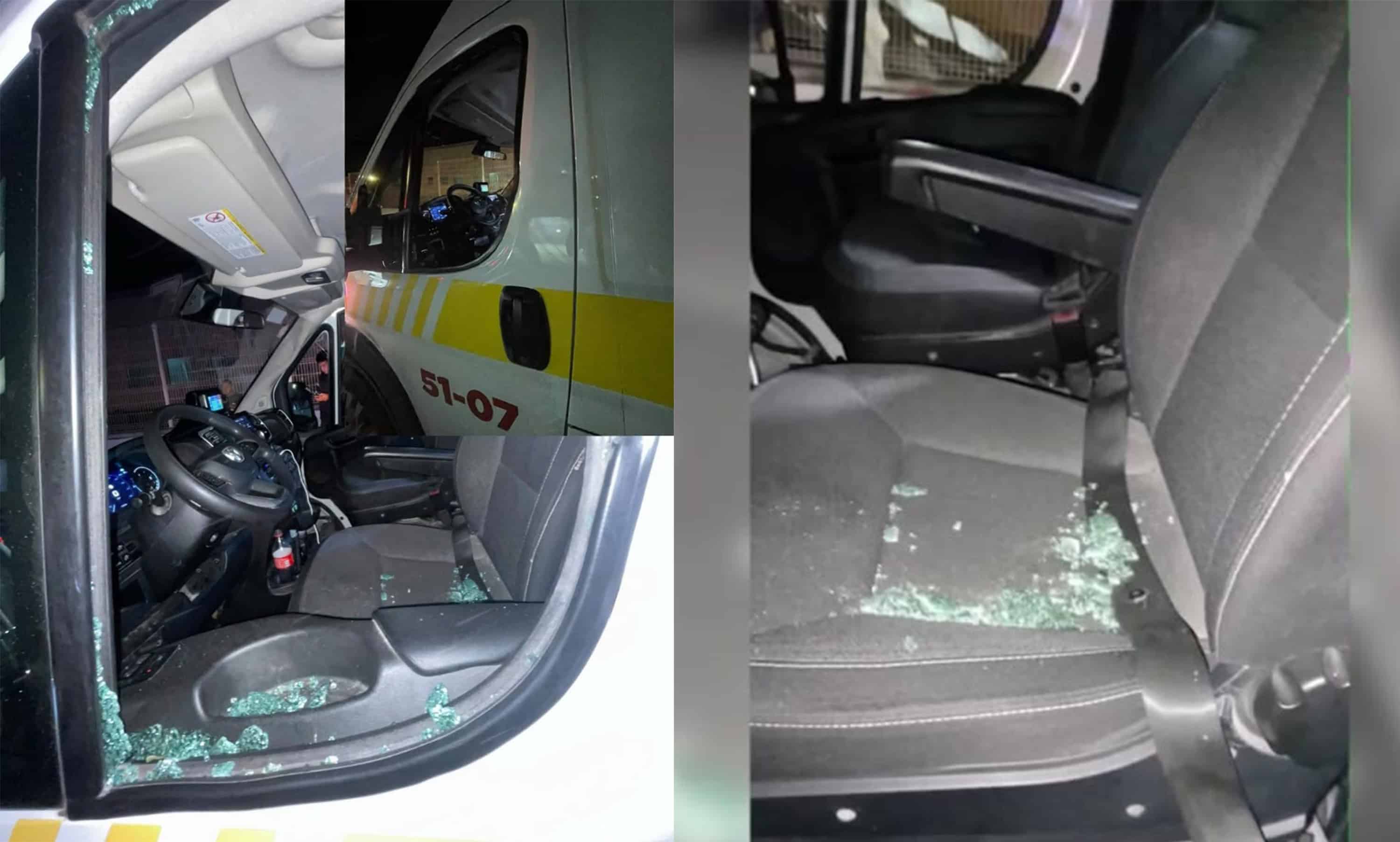 Detienen a hombre acusado de apedrear una ambulancia y romper un cristal