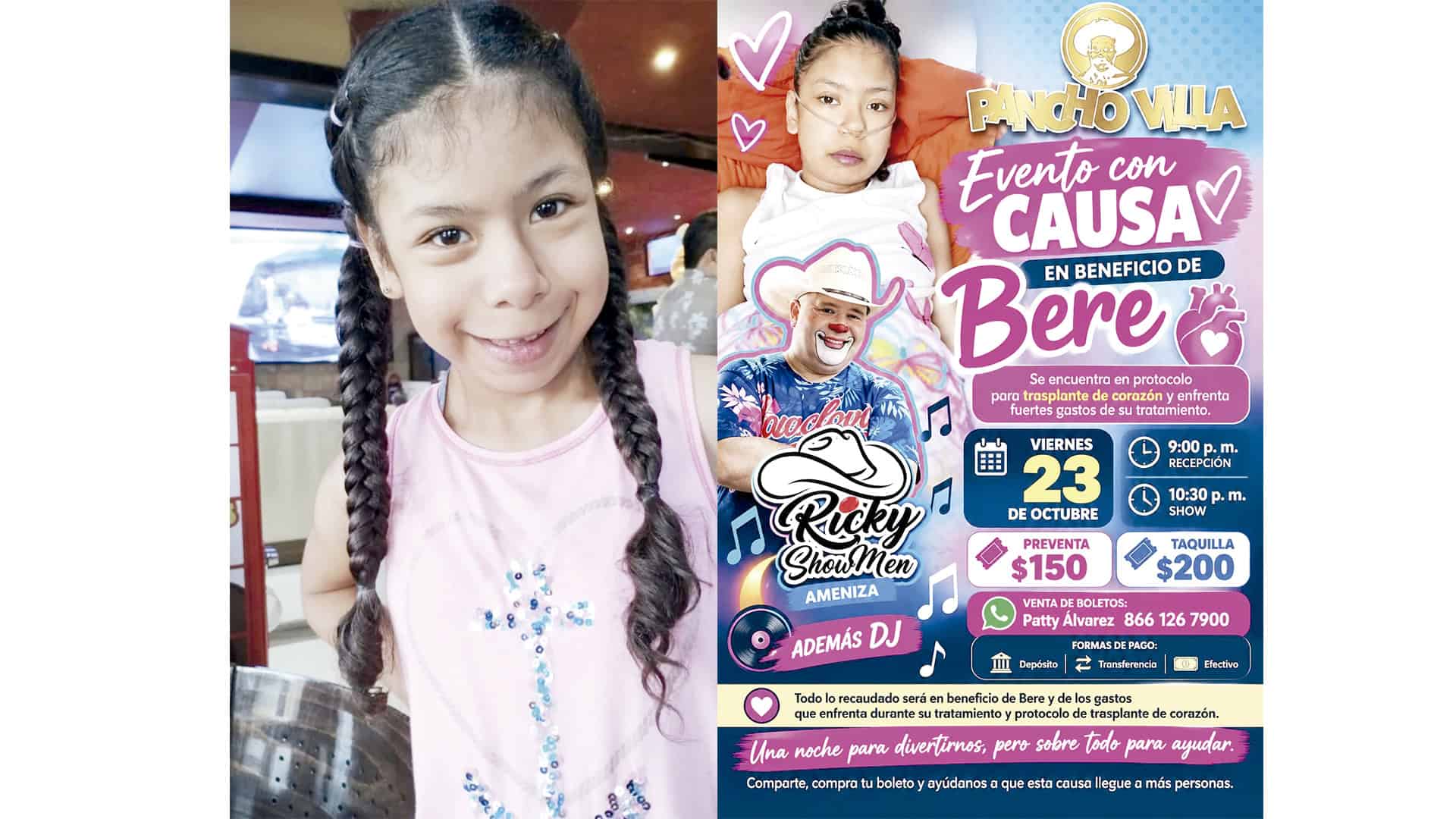 Patricia &Aacute;lvarez cuida a su nieta Bere, quien requiere trasplante de coraz&oacute;n