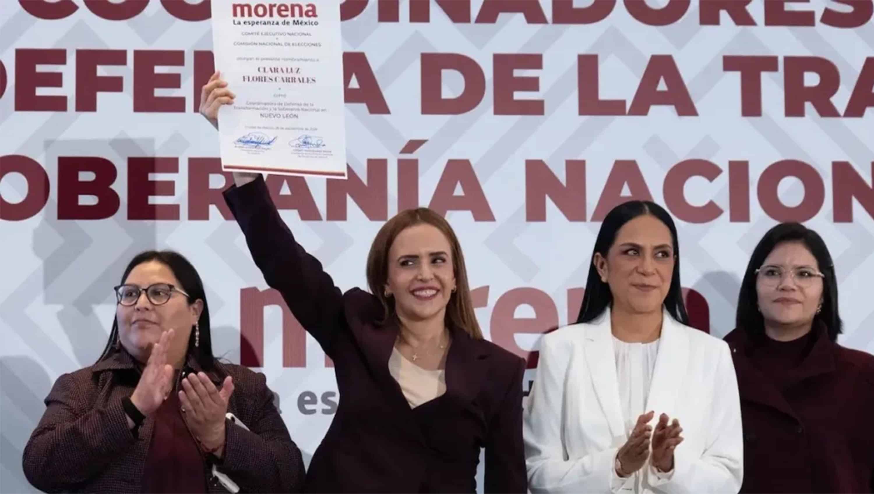 Morena coloca de nuevo a Clara Luz Flores en el escenario rumbo a 2027