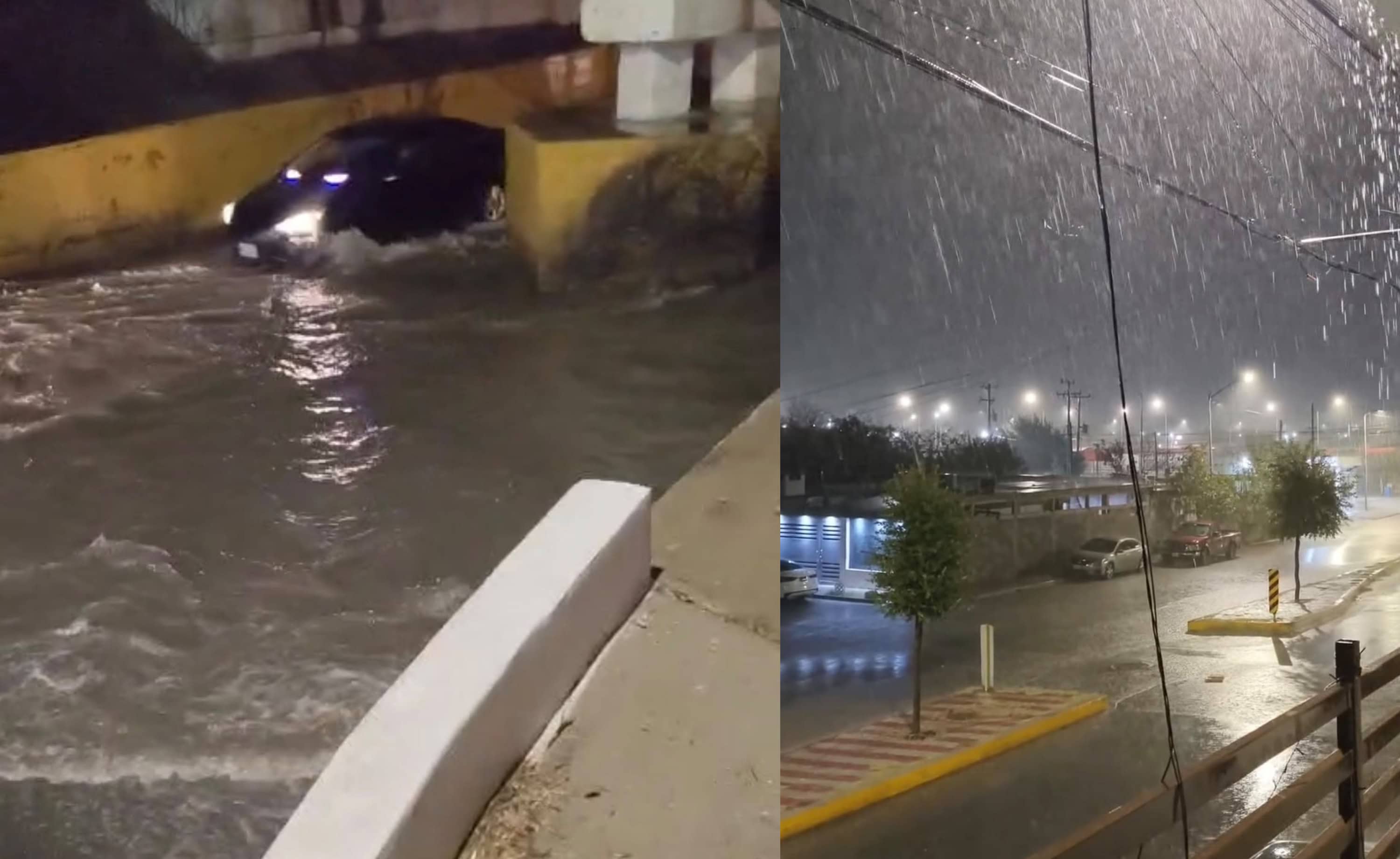 Lluvia deja seis vehículos varados y una familia evacuada en Piedras Negras