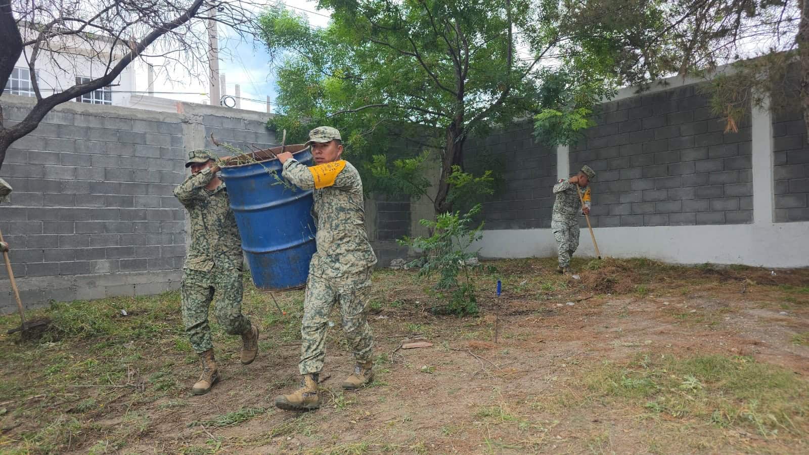 Rehabilitan escuela Ej&eacute;rcito y Polic&iacute;a