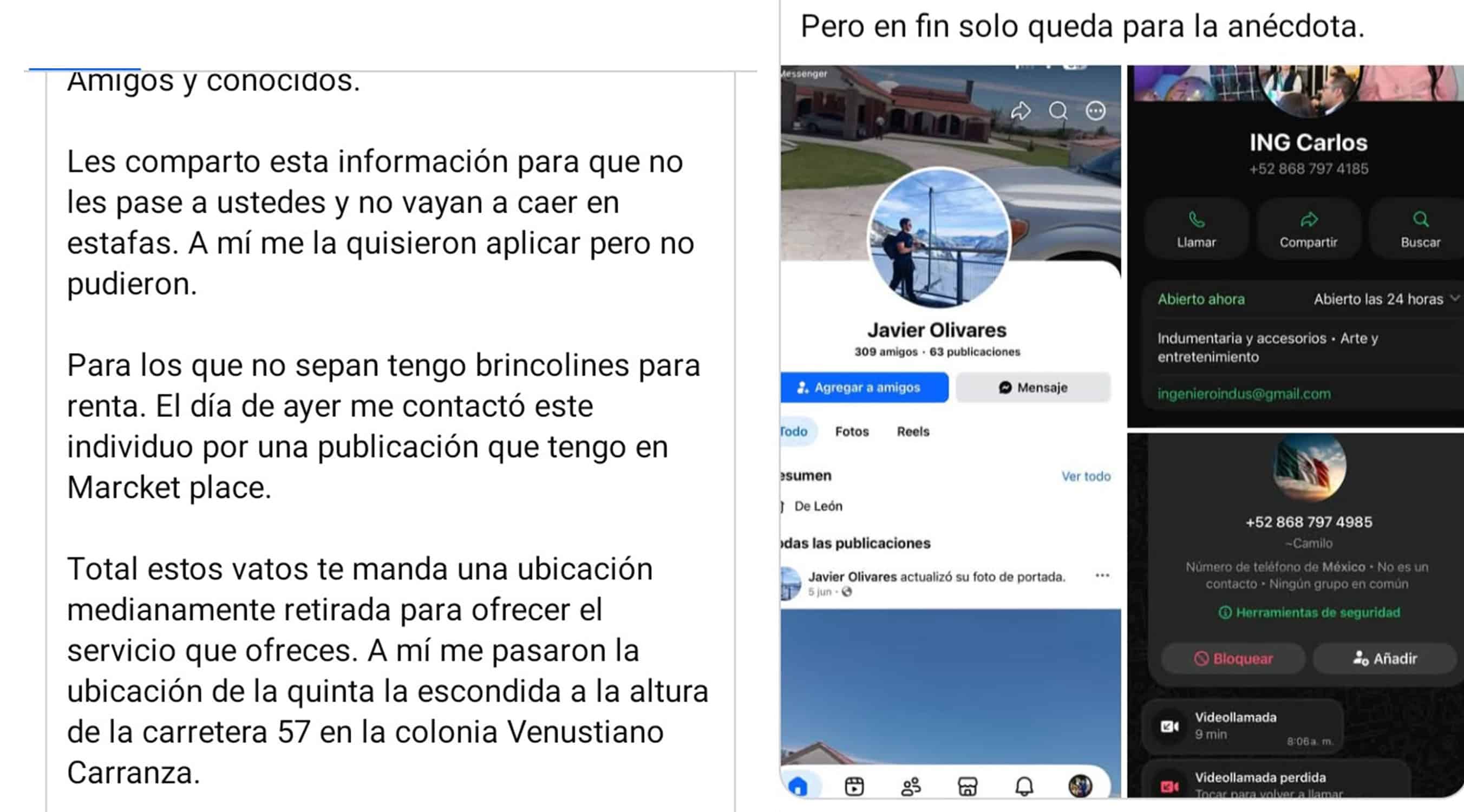 Alertan por intentos de extorsión contra músicos en Piedras Negras Alertan por intentos de extorsión contra músicos en Piedras Negras