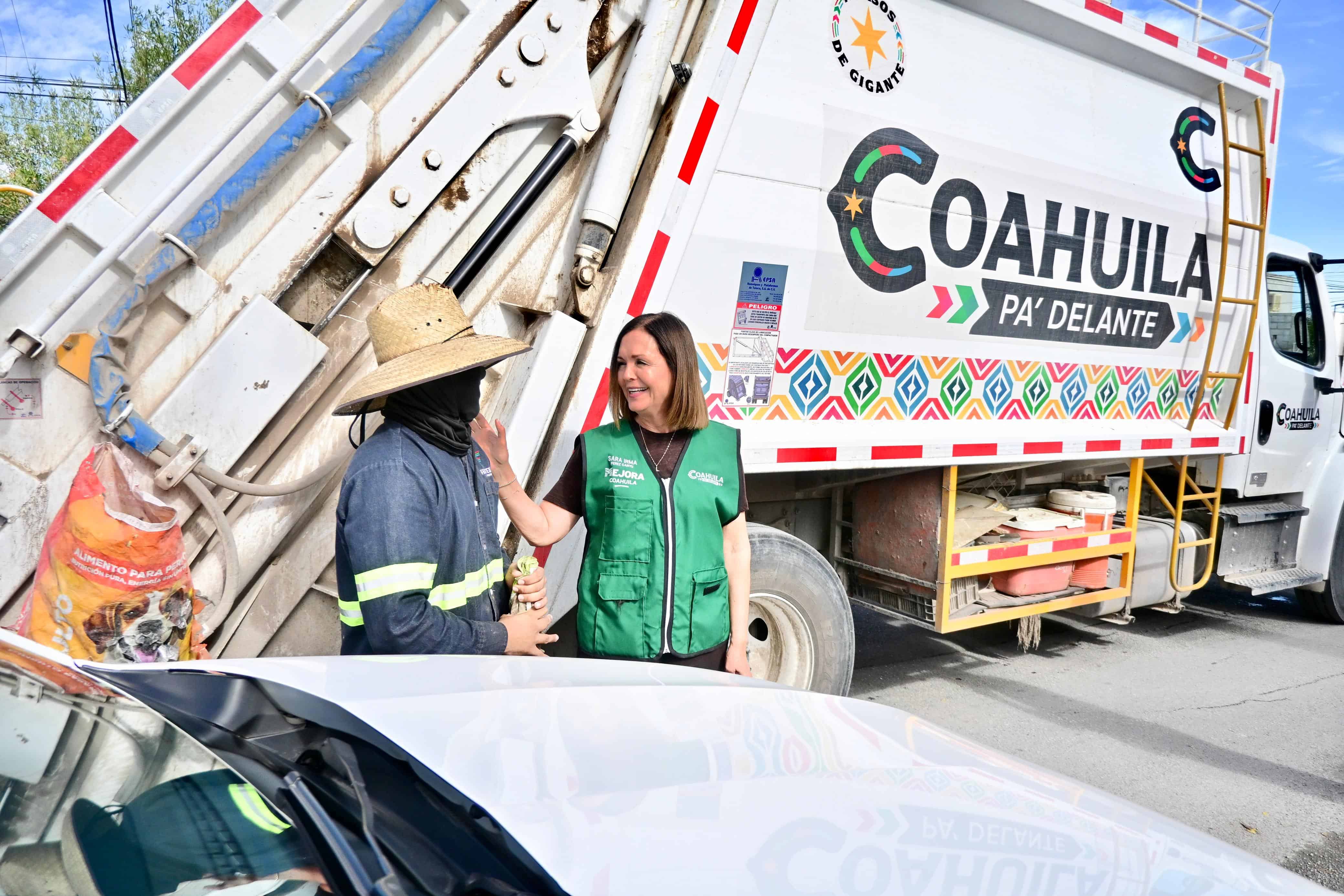 Sari Pérez supervisa labores de limpieza en Frontera