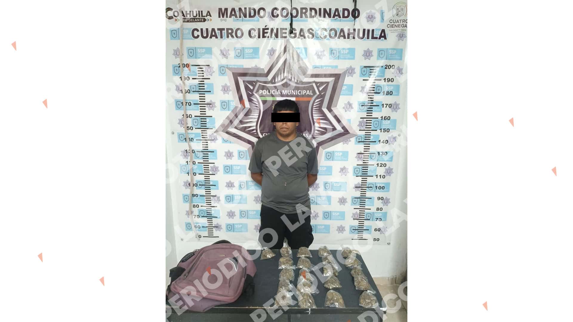 Mando &Uacute;nico Coordinado detiene a joven en Cuatro Ci&eacute;negas