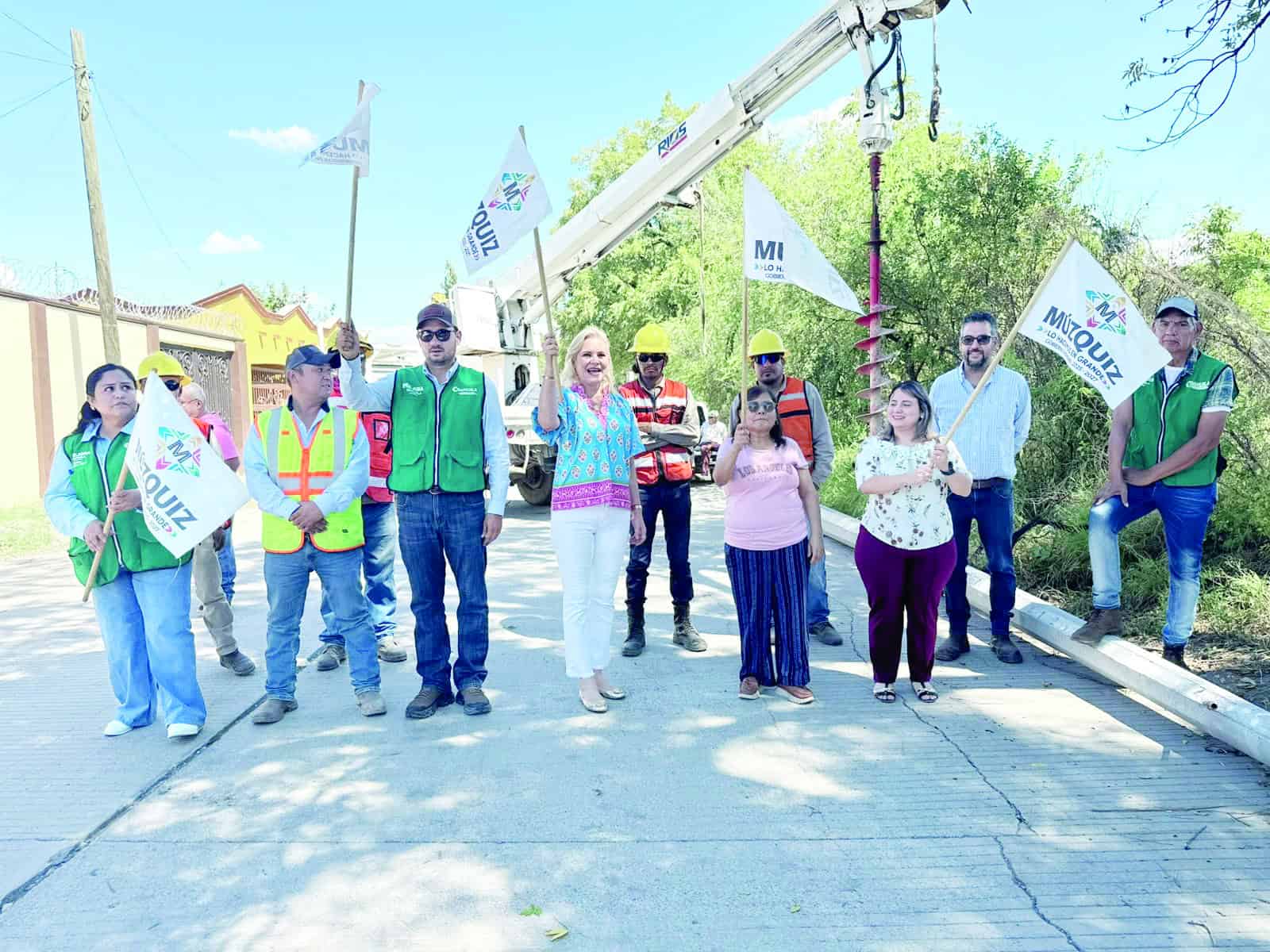 Inicia obra de red eléctrica en Múzquiz