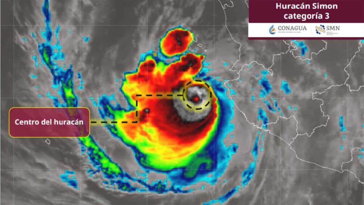 Hurac&aacute;n Sim&oacute;n baja a categor&iacute;a 2 y se acerca a Jalisco