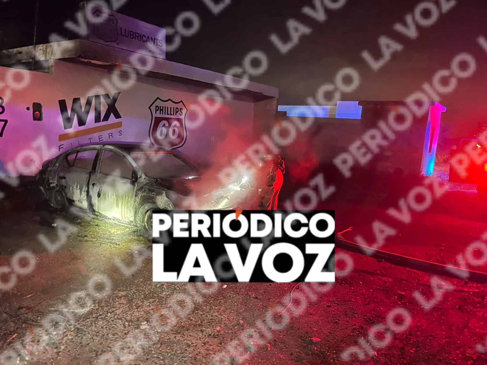 Arde auto en puente de Casta&ntilde;os