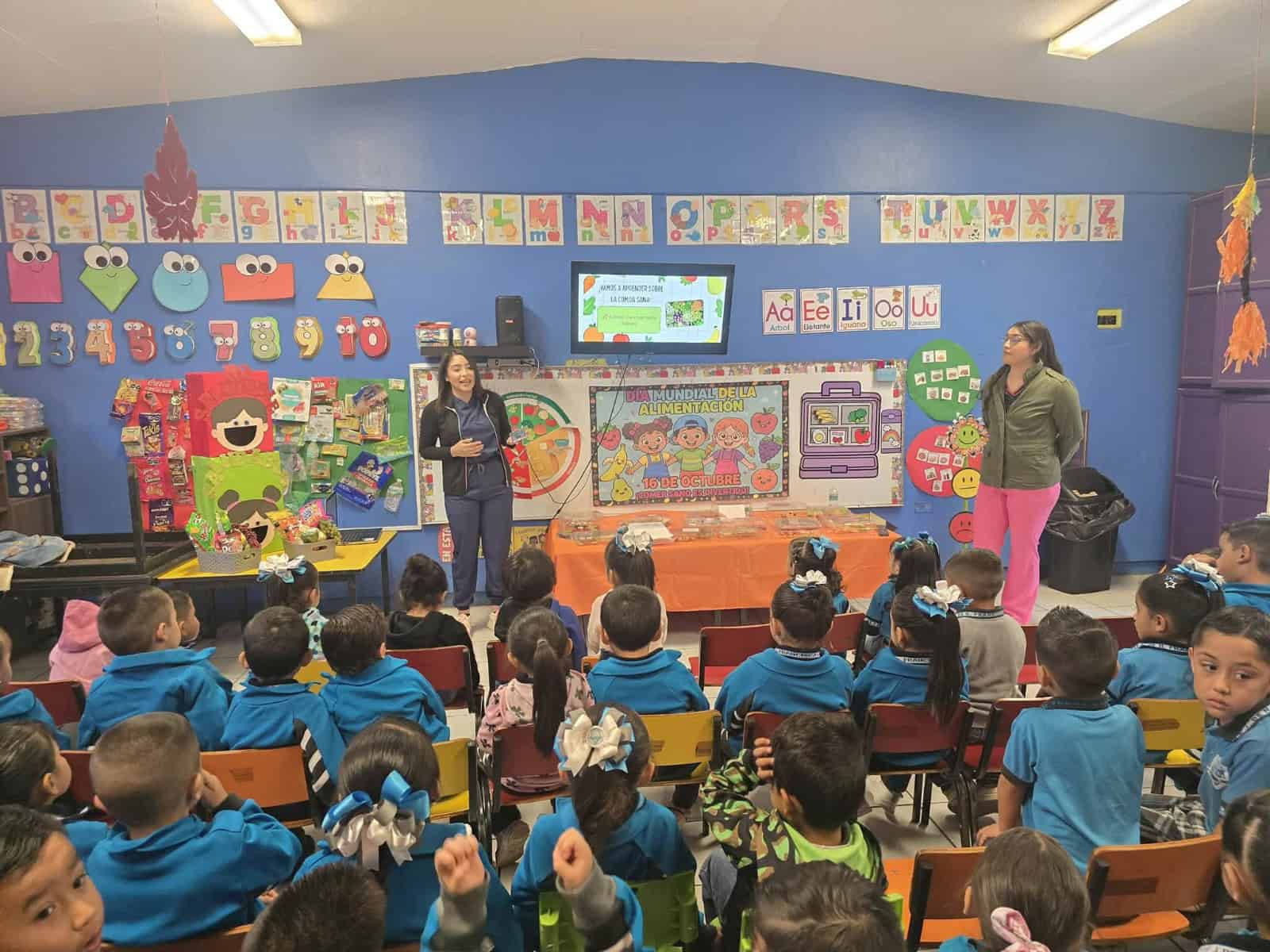 Ense&ntilde;an a ni&ntilde;os de Allende la importancia de una alimentaci&oacute;n saludable