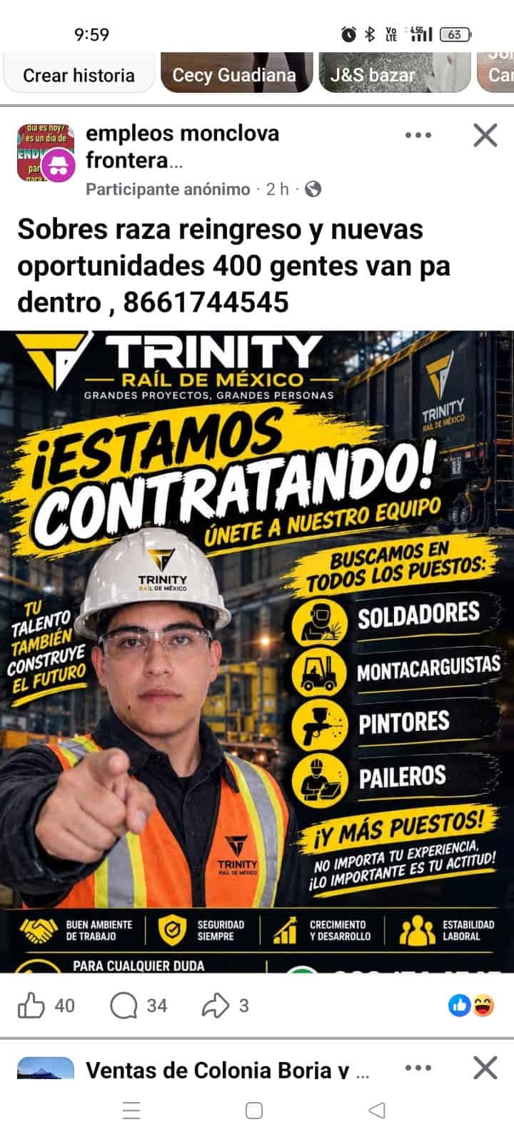 Desmienten falsas vacantes en Arcosa y Trinity