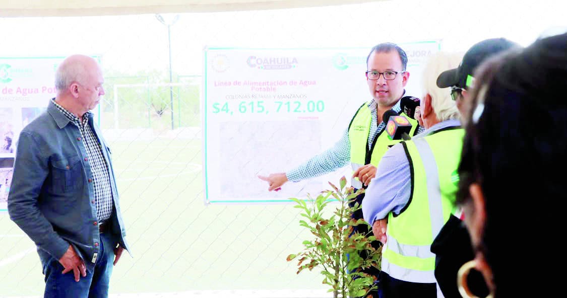 Sabinas avanza en suministro de agua potable Sabinas avanza en suministro de agua potable