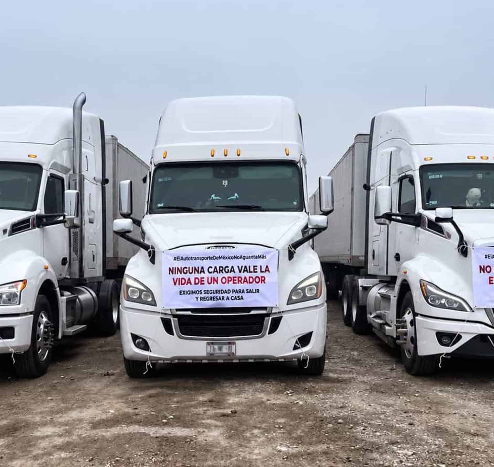 Transportistas de Coahuila se suman al paro nacional por seguridad en carreteras