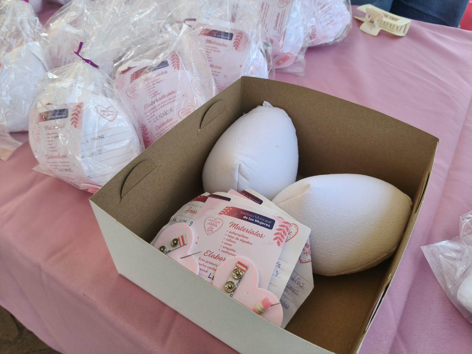 Pr&oacute;tesis mamarias artesanales benefician a 600 mujeres en Saltillo