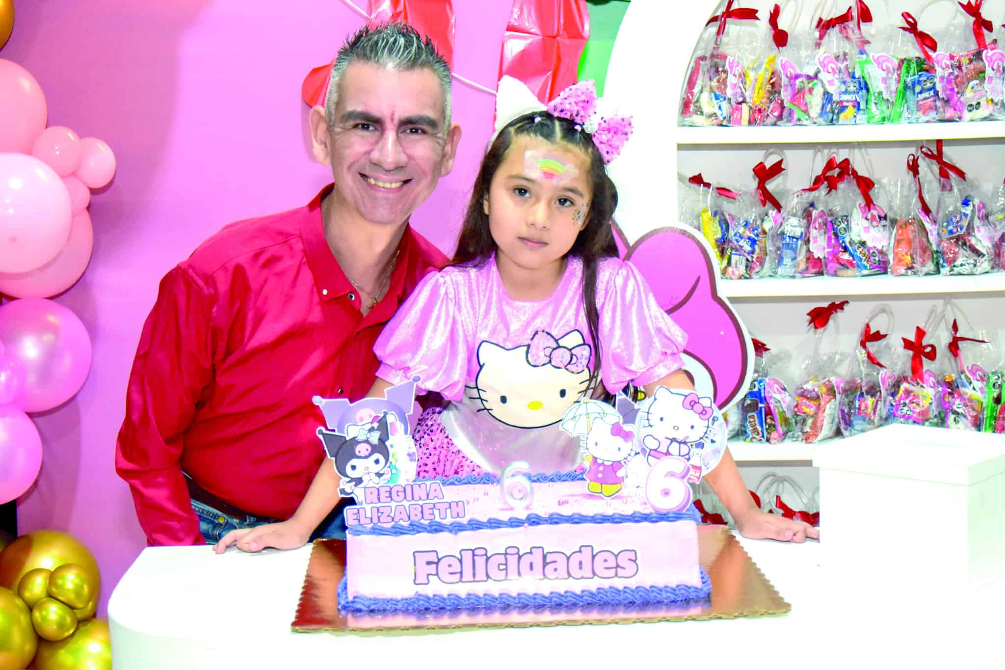 Familia festeja a Regina Mart&iacute;nez en su cumplea&ntilde;os n&uacute;mero seis